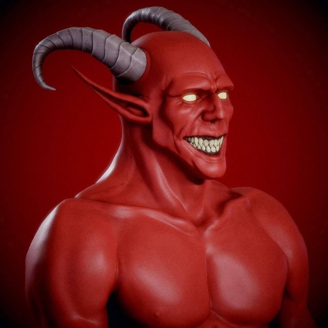 demon 3Dモデル .c4d .max .obj .3ds .fbx .stl .blend 