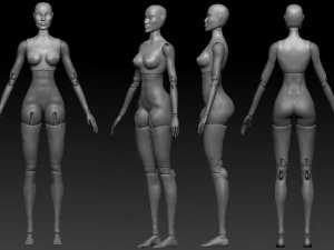 meplaha bjd doll 3D Model