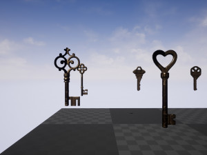 luxury key set unreal engine ready use 3D Model