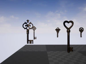 luxury key set unreal engine ready use 3D Model