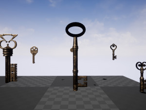 luxury key set unreal engine ready use 3D Model