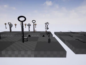 luxury key set unreal engine ready use 3D Model
