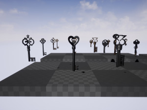 luxury key set unreal engine ready use 3D Model