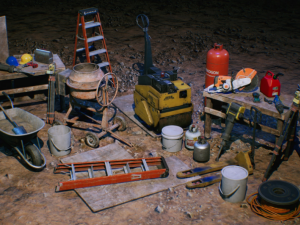 Construction Site Unreal Engine ready to use 3D Model