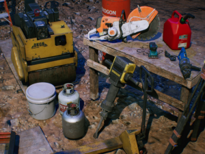 Construction Site Unreal Engine ready to use 3D Model