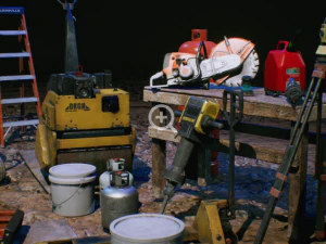 Construction Site Unreal Engine ready to use 3D Model