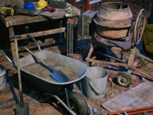 Construction Site Unreal Engine ready to use 3D Model