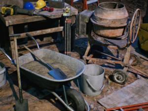 Construction Site Unreal Engine ready to use 3D Model