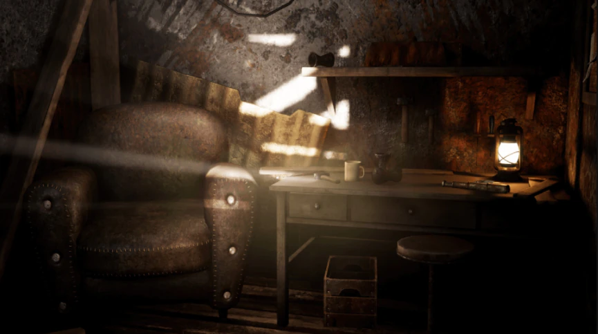 Apocalyptic Apartment Unreal Engine Ready to use 3D Model .c4d .max .obj .3ds .fbx .stl .blend 