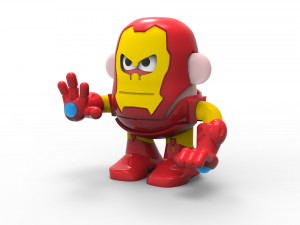 mrs potato iron man 3D 模型