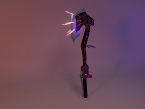 Axe fire Modello 3D