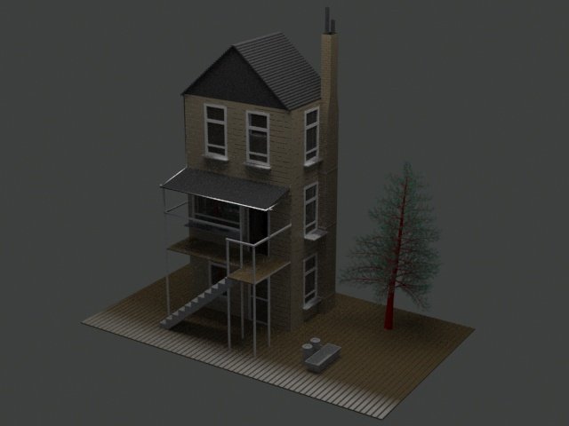 farm home Model 3D .c4d .max .obj .3ds .fbx .stl .blend 