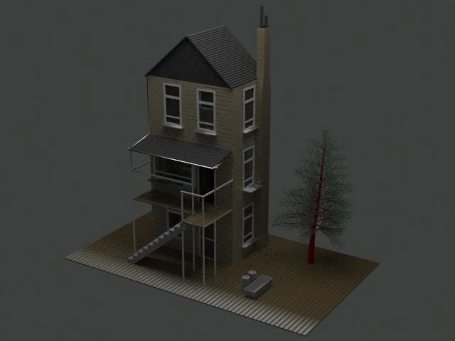 farm home 3D Model .c4d .max .obj .3ds .fbx .stl .blend