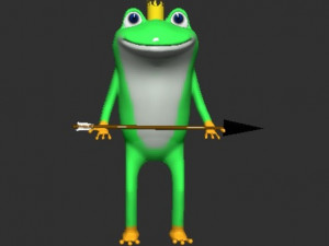 princess frog 3D 模型