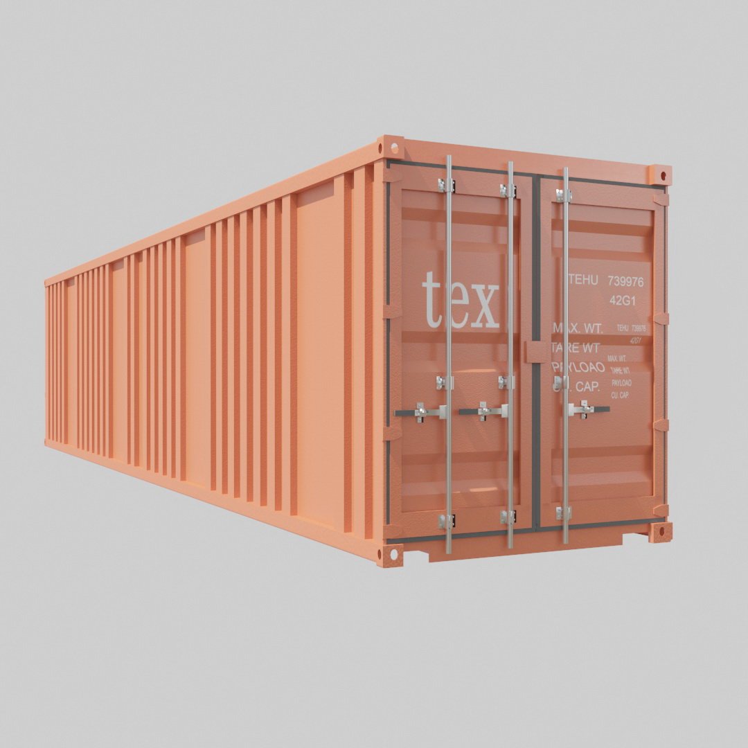 3d model container. 3d model container