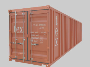 sea container Modelo 3D
