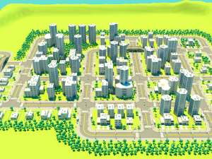 Low Poly City Pack 3D मॉडल