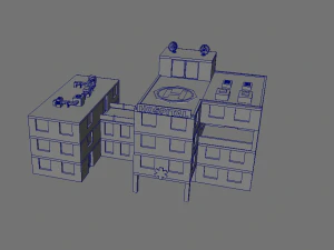 Low Poly City Pack 3D Model