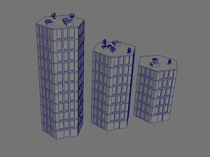 Low Poly City Pack 3D Model