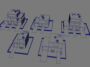 Low Poly City Pack 3D Model