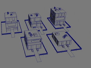 Low Poly City Pack 3D Model