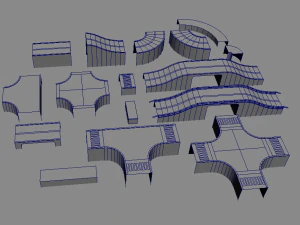 Low Poly City Pack 3D Model