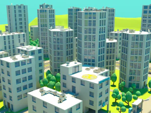 Low Poly City Pack 3D Model