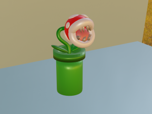 piranha plant of mario bros 3D Модель