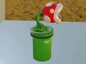 piranha plant of mario bros 3D Модель