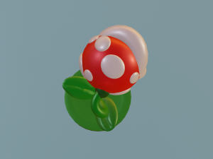 piranha plant of mario bros 3D Модель