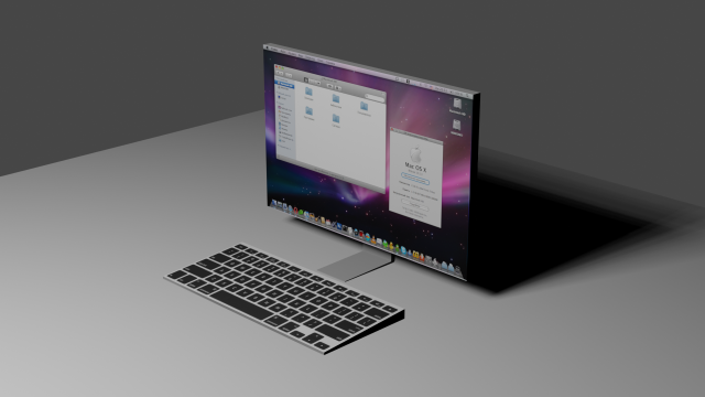Apple mac 3D 모델 .c4d .max .obj .3ds .fbx .stl .blend 
