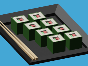 Sushi Modello 3D