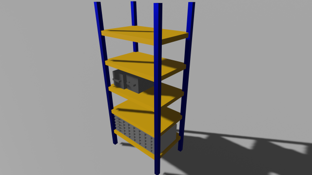 Rack 3D Модель .c4d .max .obj .3ds .fbx .stl .blend 