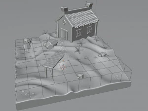 A house by the sea 3D Model