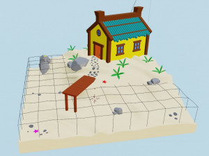 A house by the sea 3D Model