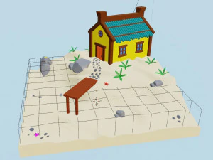A house by the sea 3D Model