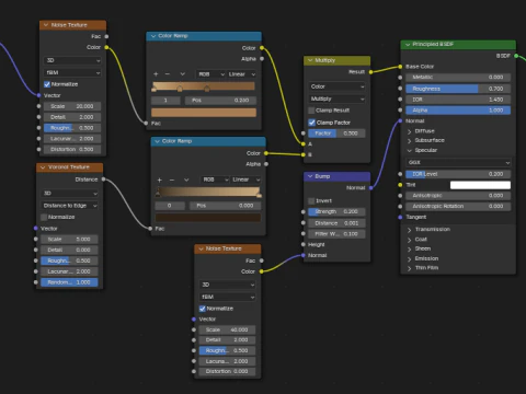 Botol Plastik dan Botol Anggur Kaca - dengan Bahan Low-poly Model 3D