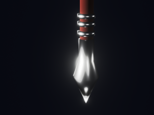 glowing axe Modelo 3D
