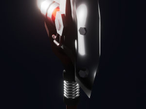 glowing axe Modelo 3D