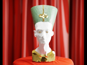 egypt nefertiti statue 3D Model