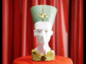 egypt nefertiti statue 3D Model