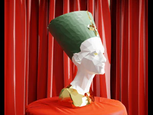 egypt nefertiti statue 3D Model