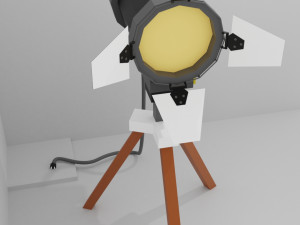spotlight low poly 3Dモデル