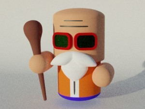 Dragon ball master kame 3D Model
