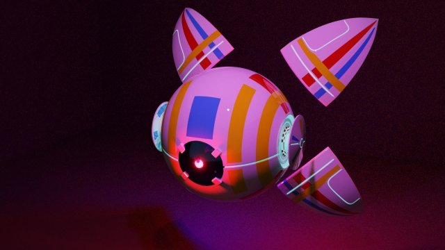 robot arm scifi spaceship inspiration eye 89 3D Model .c4d .max .obj .3ds .fbx .stl .blend 