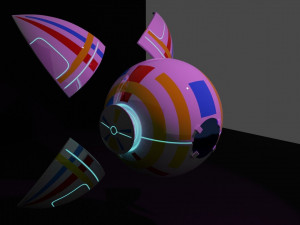 robot arm scifi spaceship inspiration eye 89 3D Model