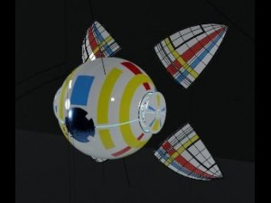 robot arm scifi spaceship inspiration eye 89 3D Model
