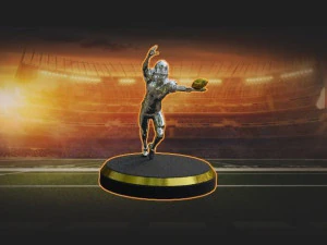 american football trophy 3D Model
