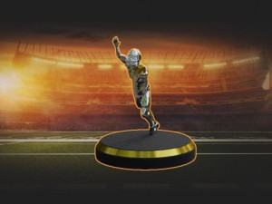 american football trophy 3D Model