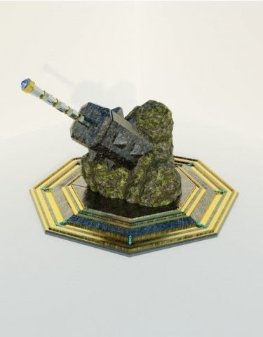 war hammer medieval arm fantasy Modelo 3D .c4d .max .obj .3ds .fbx .stl .blend 